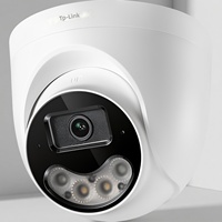 Caméra réseau dôme PoE TL-IPC445FP-W28 4MP avec audio, double éclairage, vision nocturne couleur intégrale, microphone intégré
