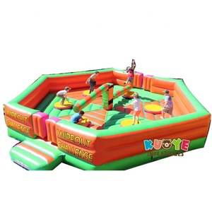 5 personnes Toxic Meltdown Multi Player <span class=keywords><strong>Action</strong></span> Sweeper Jeu Gonflable Wipe Out Tapis de jeu pour enfants et adultes - Product Image 4