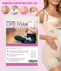 Tấm xốp Lipo 4 chiếc, hỗ trợ eo sau phẫu thuật hút mỡ, tấm xốp phục hồi sau phẫu thuật nâng mông, kích thước 8x11 inch - Product Image 5