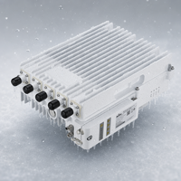 Estación Base ENodeB 4G LTE para Exteriores de Doble Portadora 4x1W B42 B48 CBRS TDD, Velocidad Máxima de 290Mbps, Solución de Red Central Integrada, IP66