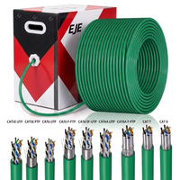 Câbles réseau Ethernet blindés UTP FTP SFTP Cat6 Cat 6 en cuivre pur massif CCA PVC LSZH PE TPE, boîte de 305 m (1000 pi)