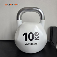 Équipement de fitness WM, logo personnalisé, faible MOQ, haltères de compétition antidérapants pour salle de sport commerciale, 4-52 kg, avec poignée électro-plaquée