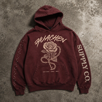 Sweat à capuche personnalisé en molleton épais 420 GSM pour homme, 100 % coton, délavé à l'acide, impression DTG, strass, vintage, OEM, ODM, marque privée