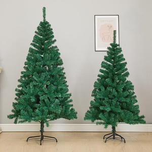 180cm 6ft Artificial Full Natural Spruce PVC Christmas <b>Tree</b> Unlit Green Foldable Metal <b>Stand</b> Outdoor High Quality Customizable - Product Image 4