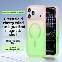 Coque de téléphone magnétique effet dégradé pour iPhone 18 Pro Max 17 Pro Max, antichoc, fine et résistante à l'usure