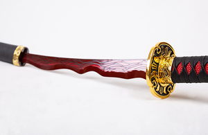 Espada de Acero Inoxidable de 115 cm del Juego <span class=keywords><strong>Elden</strong></span> <span class=keywords><strong>Ring</strong></span>, Katana Larga "Río de Sangre" - Auténtica Espada Japonesa de Samurái - Product Image 3