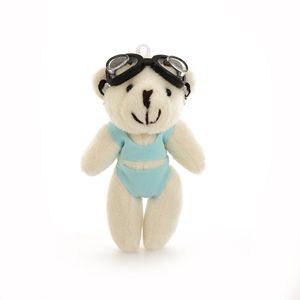 Llaveros de Peluche Personalizados al por Mayor, Juguetes de Peluche con Traje de Baño y <span class=keywords><strong>Gafas</strong></span> de <span class=keywords><strong>Buceo</strong></span>, Lindos Mini Osos de Peluche - Product Image 6