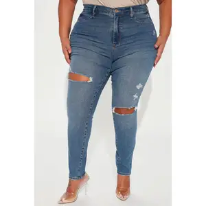 Turn' Heads Booty Lifting Skinny Jeans - Medium Wash Ripped Jeans Colombians Hot Sale Woman High Waist Skinny Jeans High Stretch