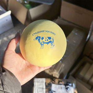 4.7 Inch Butter Milk Flavored Bun Yellow Faux Food Model Asmr Video Props Sound Cute Squishy Play Soft Sticky Hand Bouncy Gift - Product Image 5