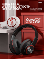 Casque de jeu sans fil Coca-Cola T05, son HD, coussinets doux, léger, confortable, écouteurs adaptés à une utilisation quotidienne