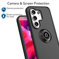 Coque de téléphone antichoc avec béquille et anneau métallique, étui hybride de protection pour téléphone portable TECNO Camon 50