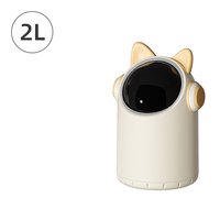 Poubelle Automatique Créative avec Sacs Intégrés, Seau de Rangement Intelligent Rond et Mignon pour Maison, Toilettes et Salle de Bain