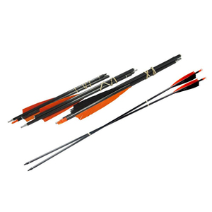 <span class=keywords><strong>3</strong></span> frecce takedown Linkboy tiro con l'arco puro carbonio frecce ID6.2 con vera piuma 4 "per il tiro in tasca comoda prenotazione - Product Image 5