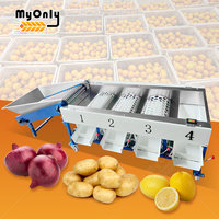 Mijn automatische machine voor het sorteren en graderen van fruit, groenten en noten, met 304 roestvrij staal en hoge efficiëntie