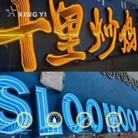 Enseigne lumineuse LED néon personnalisée grand format 3D en forme de lettre miroir infini, étanche, pour publicité commerciale dans les centres commerciaux