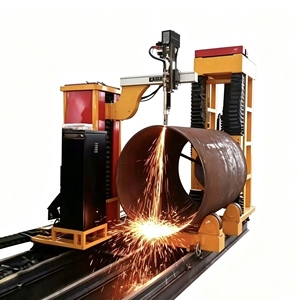 Machine de découpe et de profilage de tuyaux industrielle CNC à plasma 5 axes, coupeur biseauté oxy-gaz pour tubes en acier au carbone à lignes croisées - Product Image 4