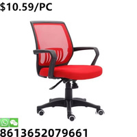 Chaise de bureau en maille d'ordinateur pivotante ergonomique réglable de meubles colorés