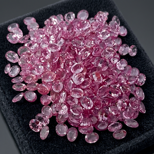 Zafiro Rosa Natural Gopika, Corte Oval Facetado 3x4mm, Gema Suelta de Alta Calidad VVS, Limpia a la Vista, de Rajastán, para Joyería - Product Image 3
