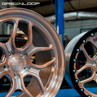 Jantes forgées GREENLOOP, design personnalisé, 17, 18, 19 pouces, 5x114.3, 5x120, 6x139.7, jantes en alliage concaves OEM pour C8 M3 M5, voitures de course