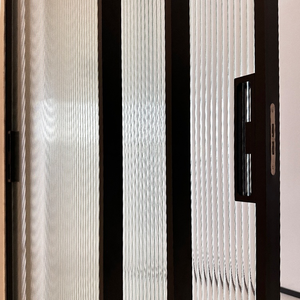 Porte d'ingresso anteriori per case, scorrevoli, per pergolati, in acciaio, alluminio, vetro, senza binari, senza telaio - Product Image 6