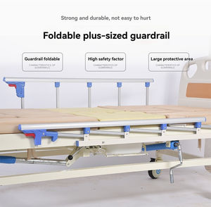 Cama de hospital manual multifuncional <span class=keywords><strong>para</strong></span> <span class=keywords><strong>ancianos</strong></span> y pacientes con parálisis Características de cuidado en el hogar con elevación y giro - Product Image 2