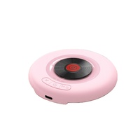 Mini haut-parleur Bluetooth portable personnalisé pour la chambre à coucher, design rétro vinyle, son Hi-Fi, veilleuse, réveil, pour la maison et la chambre