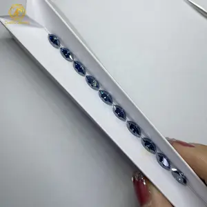 1,5*3 мм-8,5*17 мм синий VVS1 Marquise Cut поставщик оптом завод GRA Moissanite браслет Moissanite Diamond для кольца класса люкс