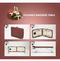Chine professionnel pas cher prix pliable portable réglable lit de massage pliant spa lit de massage des cils du visage à vendre