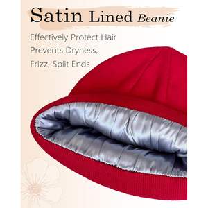 Gorro de Punto Personalizado, 100% Algodón, Forrado de Satén, Gorro Cálido de Invierno Unisex, Gorra Informal - Product Image 2