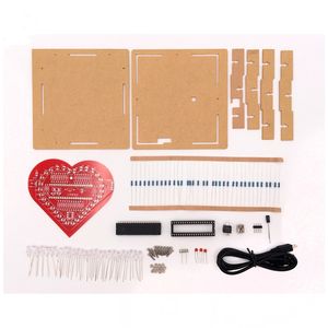 Kit de Práctica de Soldadura con Luz LED en Forma de Corazón OKYN-G5225 de 35 LED con Controlador y Base de Plástico para Entrenamiento de Habilidades - Product Image 4