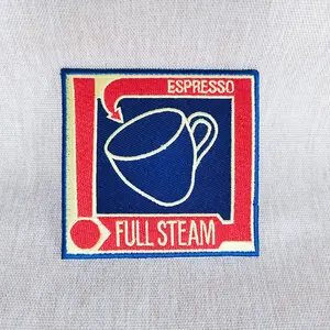 Custom Logo Hook And Loop Patches Velcroes Patch Embroidery Letters Patches For T-shirt