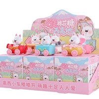 Boîte mystère en vinyle avec peluche lapin au design créatif et mignon, thème Jardin Secret et Langage des fleurs, produit très demandé