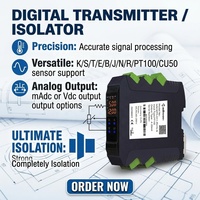 Transmetteur de température universel numérique isolé MSC90TS Madincos OEM/ODM avec affichage LED USB en plastique pour thermocouple et RTD PT100