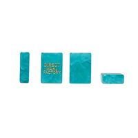 Jeu de Mahjong Thème Football Vert Jade – Plateau de Mahjong en Résine Marbrée Gravée – Tuiles Sportives pour Tournois et Jeu Décontracté