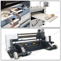 Machine à découper les rouleaux de papier d'emballage pour sandwichs et hamburgers en feuilles avec bande transporteuse et compteur automatique