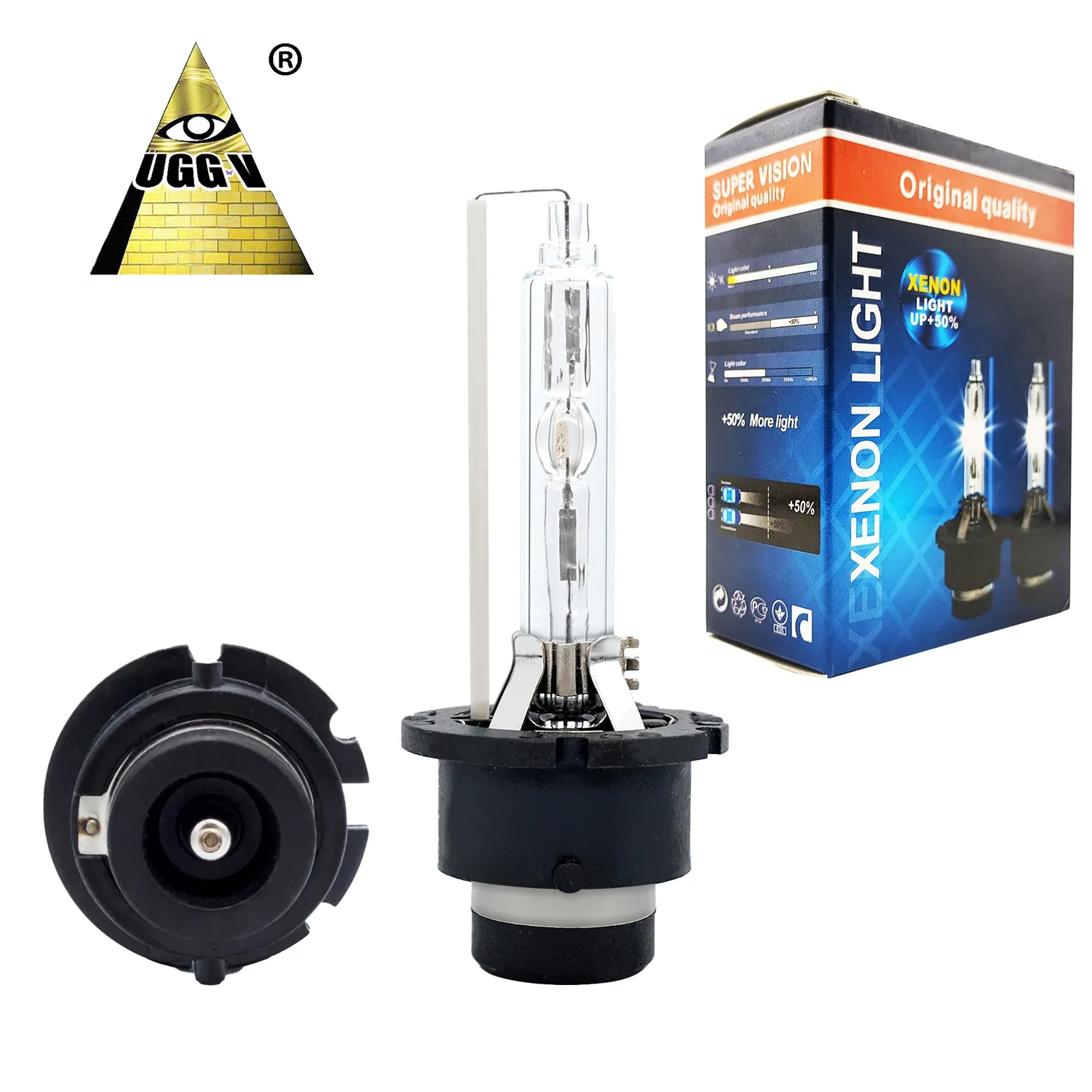 Lampu Xenon HID Mobil D2S, Lampu Xenon HID Mobil Kualitas Bagus Untuk Lampu Depan Mobil D2s 55W H7 HID