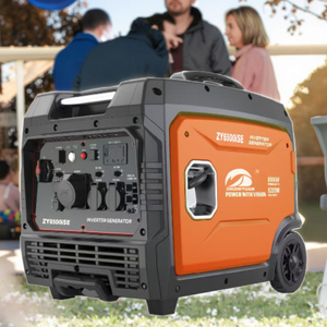 Generador Portátil de Gasolina Súper Silencioso de 220v 50hz 3500W/5000W, Motor Refrigerado por Aire, Arranque Remoto para Camping 004-007, Cilindro Único - Product Image 2