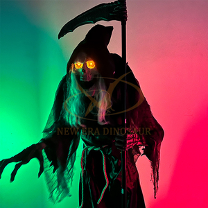 Modèle de fantôme, sorcière ou squelette animatronique en silicone et métal pour maison hantée, avec contrôle par capteur infrarouge, taille personnalisable pour écoles - Product Image 4
