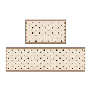 Tapis de sol de cuisine rétro simple, rectangulaire, antidérapant, résistant à l'huile, pour cuisine, salle de bain, espace commercial - Product Image 3