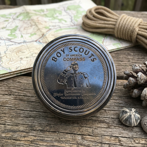 Boussole de scout en laiton vintage gravée, 3 pouces, avec pointeur, pour navigation nautique, portable, de poche, pour la randonnée, cadeau - Product Image 3