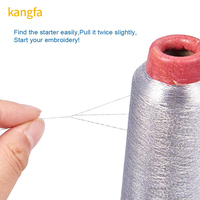 Factory Metallic Embroidery Thread 100% Polyester Metallic Yarn Sewing Thread for Garment Accessories