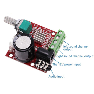 12V <span class=keywords><strong>Mini</strong></span> Hi-Fi PAM8610 âm thanh stereo khuếch đại ban 2x10w Dual Channel D Class - Product Image 3