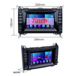 Pemutar Multimedia mobil Android, pemutar Multimedia Radio mobil navigasi GPS HU Stereo untuk <span class=keywords><strong>Mercedes</strong></span> Benz B200 kelas W906 Viano <span class=keywords><strong>Vito</strong></span> W639 Carplay - Product Image 5