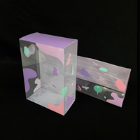 Boîte d'emballage cadeau rectangulaire en PVC transparent personnalisée pour poupées de bébés filles, boîte de rangement en plastique pliable pour jouets d'enfants, recyclable