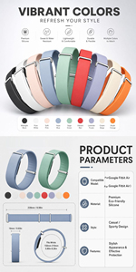 Correa de <span class=keywords><strong>reloj</strong></span> de silicona de repuesto compatible con Google <span class=keywords><strong>Fitbit</strong></span> Air - Product Image 3