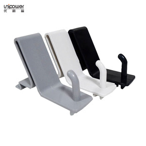 Unipower <b>Plastic</b> Wall Mount <b>Hook</b> For Spray Bottle Storage Heavy Duty Rectangle Black White Gray PP Material - Product Image 2