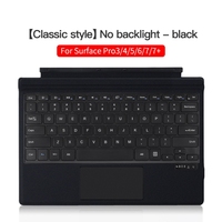 Clavier Tablet PC pour Microsoft Surface Pro 3 / 4 / 5 / 6 / 7 / 7 + clavier magnétique sans fil Vente en gros de haute qualité pas cher