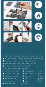 Bộ Tua Vít Nhiều <span class=keywords><strong>Bit</strong></span> Chính Xác Hình Dạng Đặc Biệt 128 Trong 1 Dành Cho Máy Tính Xách Tay Máy Vi Tính Pc Thiết Bị Điện Thoại Di Động Bộ Dụng Cụ Sửa Chữa Tự Làm - Product Image 4