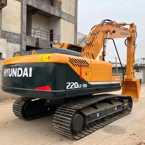 Excavatrice Hyundai 220LC-9S d'occasion, reconditionnée, performances parfaites, usage intensif, 20 tonnes, prête à travailler, excavatrices d'occasion - Product Image 2