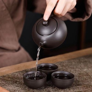 Tradizionale cinese giapponese tazza da tè custodia protettiva EVA custodia viola argilla teiera da tè può strofinaccio portatile borsa da viaggio - Product Image 2